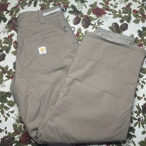 Burton Radar Carpenter style Snowboarding Ski Pants Solid Beige size L